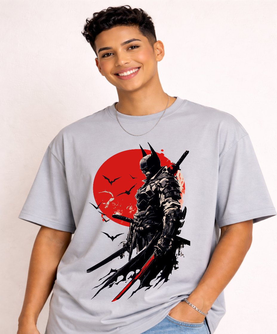 The Shogun of Gotham Graphic Tee – Heather Steel