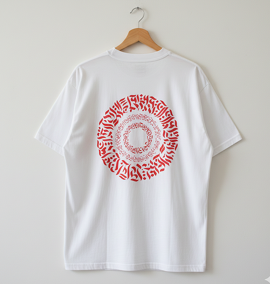 The Cobalt Calligraphy Oversized T-Shirt