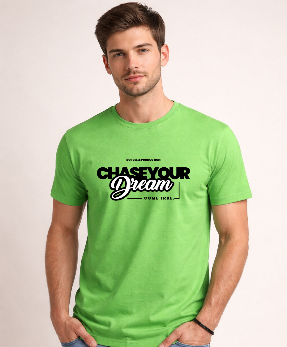 Chase Your Dream Regular Fit Tee: Liril Green