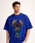 Majestic Wing Oversized Tee - Royal Blue