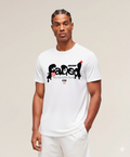 Faded Graphic Regular Fit Tee – Optical White
