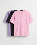 3-Pack Regular Fit T-Shirts | Ladies
