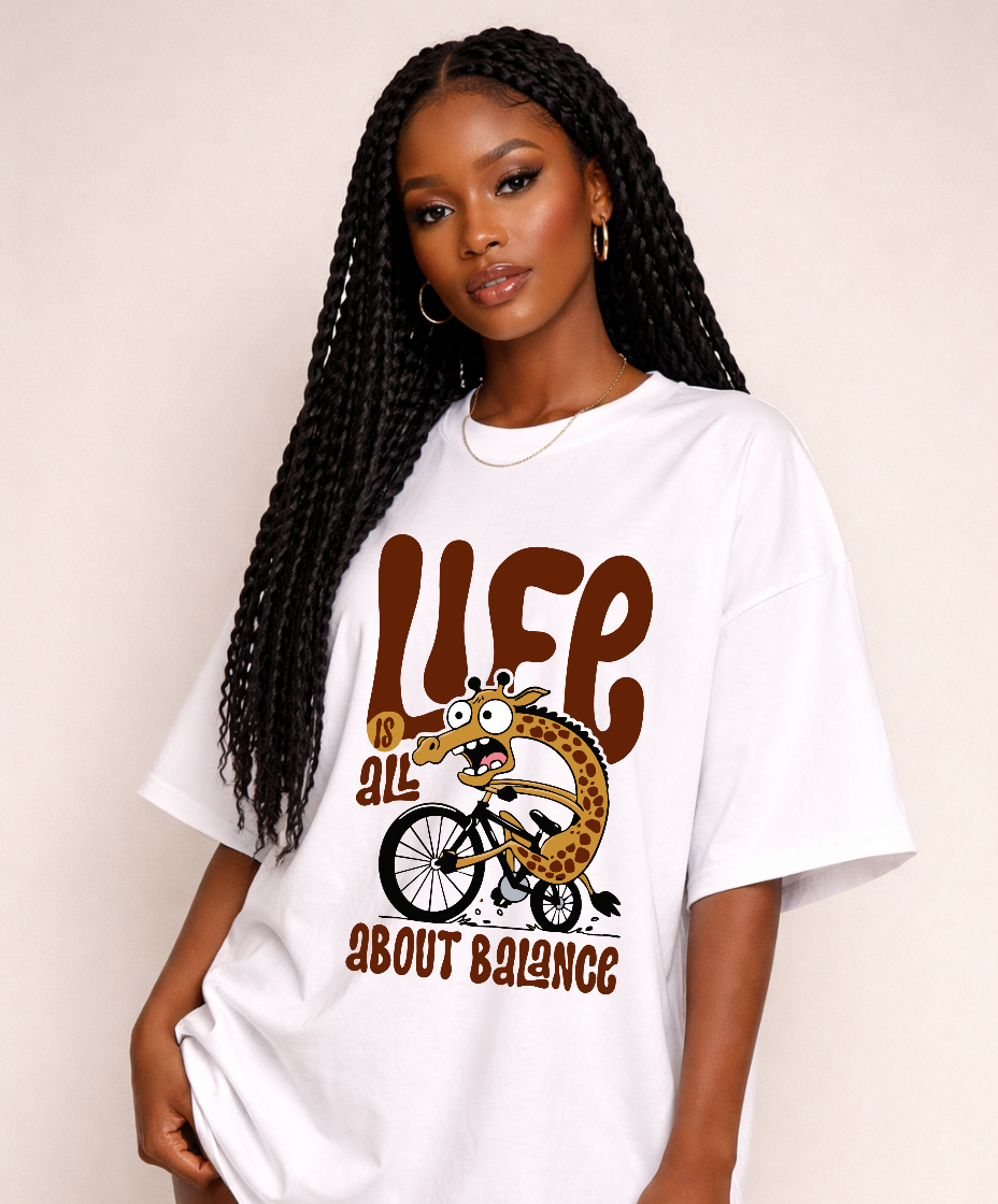 Life is All About Balance – Oversized T-Shirt