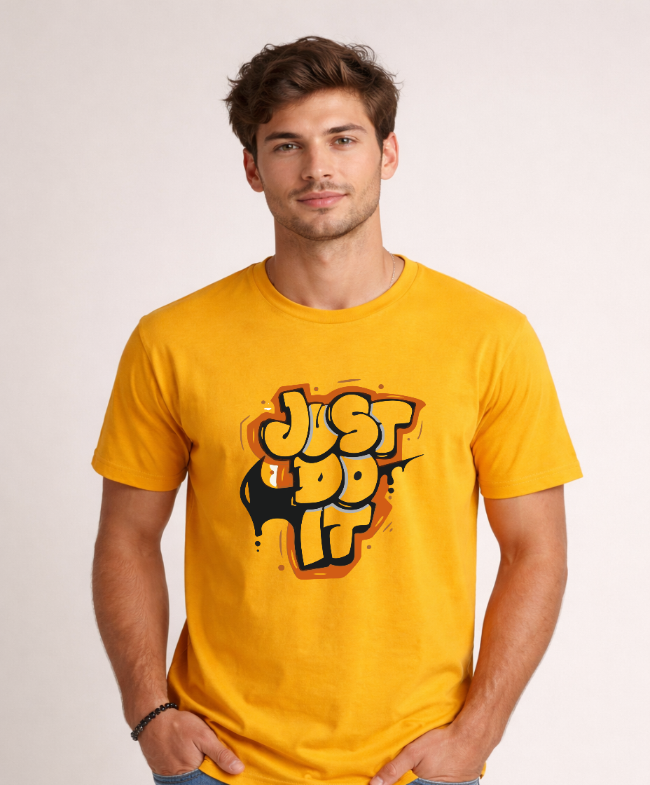 Just Do It Graffiti Graphic Tee – Golden Sun
