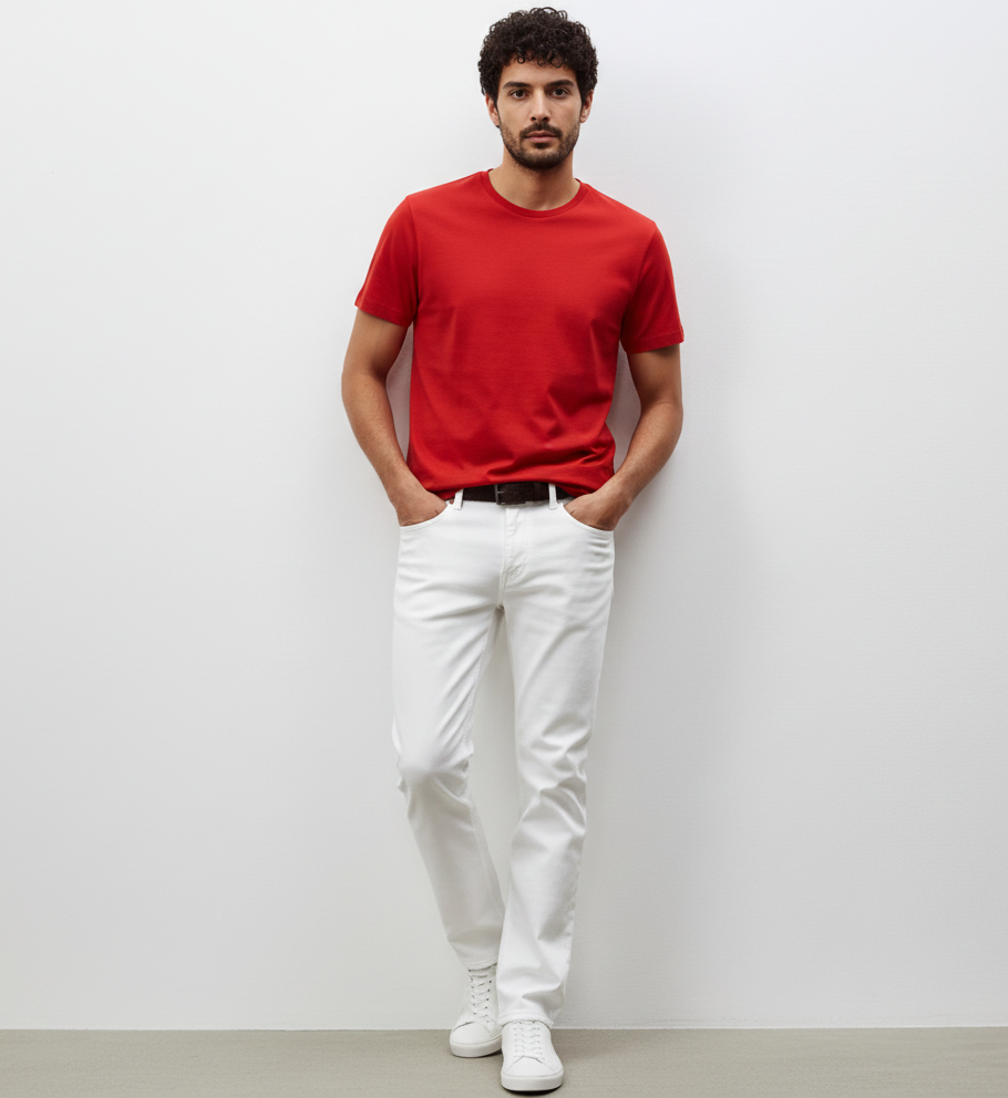 Regular Fit T-Shirt-100% Combed Cotton